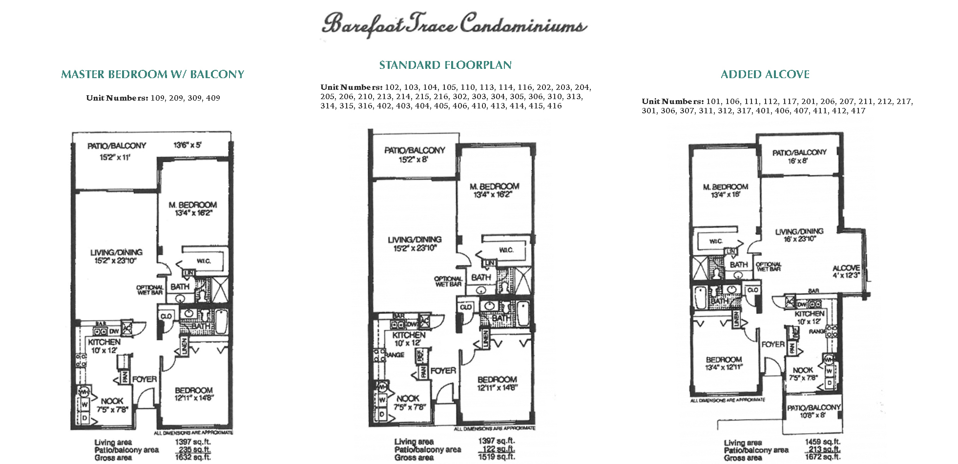 Barefoot Trace Floor Plans